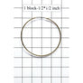 ENDLESS HOOP EARRING 2"