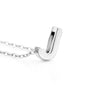 Girl Silver DIY Capital Letter Name Alphabet Initial Link Chain Pendant Necklace