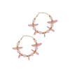BEADED HOOP EARRING
