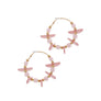 BEADED HOOP EARRING