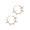 BEADED HOOP EARRING