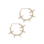 BEADED HOOP EARRING