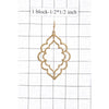 HAMMERED ORIENTAL SHAPE HOOP FASHION EARRING