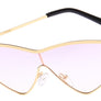 Women Retro Gold Alloy Frame Glasses Cat Eye Sunglasses Sun UV400 Bella Style