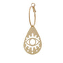 EYE CUT- OUT METAL HOOP EARRING
