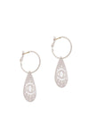 EYE CUT- OUT METAL HOOP EARRING