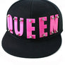 QUEEN 3D Letters Rivet Snapback Adjustable unisex Cap