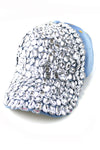 Chunky Crystal Stone Embedded Cap