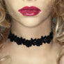 Floral Crochet Lace Choker Necklace