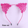 Women Girls Cute Headband Sexy Lace Cat Ear Hairband Hair Accessory Halloween