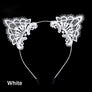 Women Girls Cute Headband Sexy Lace Cat Ear Hairband Hair Accessory Halloween