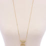 Metal Linked Geometric Pendant Necklace