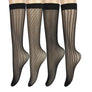 High Knee Socks Black Lace Crochet Thin Transparent Fishnet Mesh Sexy Stockings
