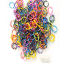 Striped Loom Rainbow Striped Braid Rubber Bands 300 Pcs Set 12 "S" clip & Mini H