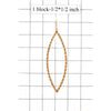 MARQUIS HOOP FASHION EARRING