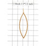 MARQUIS HOOP FASHION EARRING