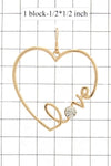 LOVE HOOP FASHION EARRING