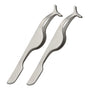 Stainless Steel Tweezers False Eyelashes Extension Make Up Clip Forceps Tool