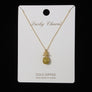 Rhinestone Pineapple Necklace