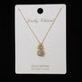 Rhinestone Pineapple Necklace