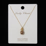 Rhinestone Pineapple Necklace