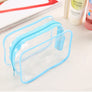 Women Transparent Cosmetic Travel Bag Makeup Organizer PVC Washing Zipper Pouch