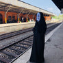 Costume Kaonashi No Face Manga Cosplay Halloween Cloak Outfit + Gloves Mask Set