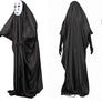 Costume Kaonashi No Face Manga Cosplay Halloween Cloak Outfit + Gloves Mask Set
