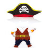 Funny Pet Cosplay Clothes Pirate Costume Dog Puppy Cat Suit w/ Hook Halloween