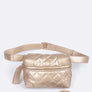 Quilted Convertible Waist Pouch