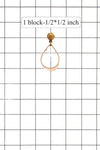 Asymmetrical Metal Dangle Earring