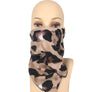Animal Pattern Leopard Bunny Rabbit Square Silk Small Scarf Face Cover Bandana