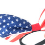 Women American USA Flag Headband Hairband Bow Hair Head Ribbon Hoop 4th of July
