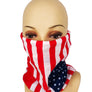 USA Multi Way American Flag Bandanna Mask Head Band Wrap Face Cover Neck Scarf