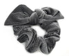 Hair Head Band Bow Ribbon Tie Ribbed Corduroy Velvet Tumble Scrunchies Holder