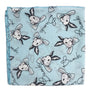 Animal Pattern Leopard Bunny Rabbit Square Silk Small Scarf Face Cover Bandana