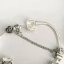 Luxury 925 Silver Crystal Clover Pandora Charm Bracelet Bangle Mother's Day Mom