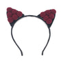 Women Girl Cute Pom Pom Hairband Handmade Kids Cat Ear Headband Halloween Party