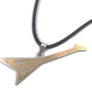 Stainless Music Plating Rock Guitar Pendent Necklace Adjustable String Jewelry