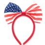 Women American USA Flag Headband Hairband Bow Hair Head Ribbon Hoop 4th of July