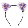 Women Girl Flower Blossom Hair Band Handmade Cat Ear Headband Halloween Party