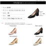 QUTAA 2018 Shoes Women Summer Square High Heel Women Pumps PU leather Pointed To