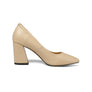 QUTAA 2018 Shoes Women Summer Square High Heel Women Pumps PU leather Pointed To
