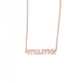 Necklace Collier Collar Europe Crystal 925 Sterling Mama Pendant Mother's Day