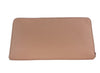 (C3441) Long Faded Blush Crossgrain Leather Zip Around Wristlet Wallet