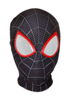 Premium Spiderman Spider Man Miles Morales Elastic Mask Costume Lycra Adult Kid