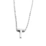 Girl Silver DIY Capital Letter Name Alphabet Initial Link Chain Pendant Necklace