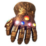 Thanos Mask Gauntlet LED Gloves Marvel Costume Latex War Horror Scary Halloween