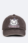 Toddler Size Unicat Embroidery Cotton Cap