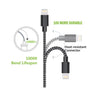 USB Fast Charger Cable for iPhone Nylon Braid 3m 10ft Mobile Phone Lightning Cab